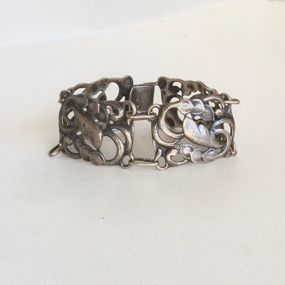 DANECRAFT STERLING BRACELET ARTS AND CRAFTS 7.25” - Picture 8 of 8